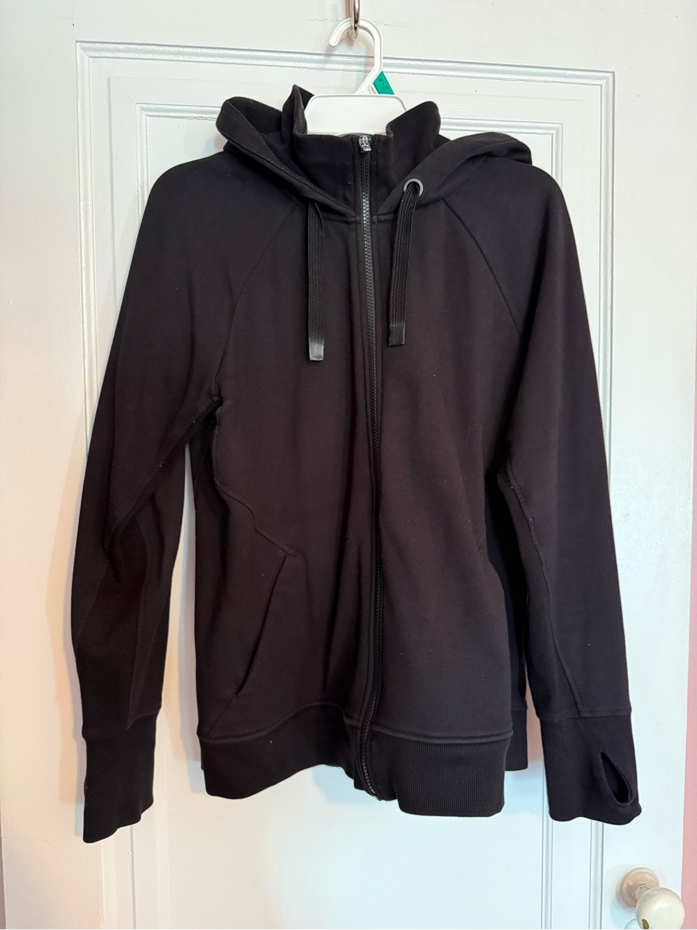 3/$20. Athleta Black Triumph Full-Zip Hooded Jacket